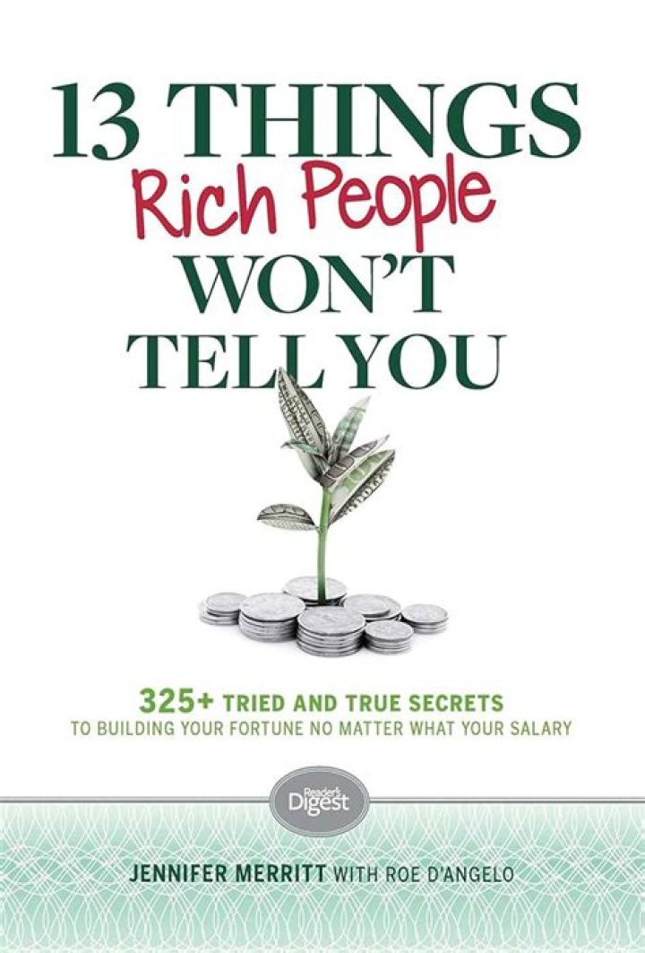 13 Things Rich People Won't Tell You