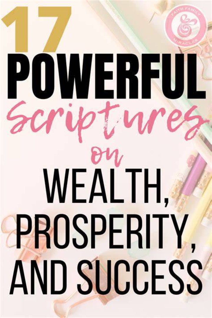 17 Powerful Scriptures on Wealth, Prosperity, and Success Powerful