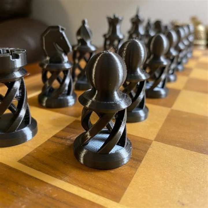 3D Miniature Chess Pieces Made With a Laser Cutter 26 Steps (with