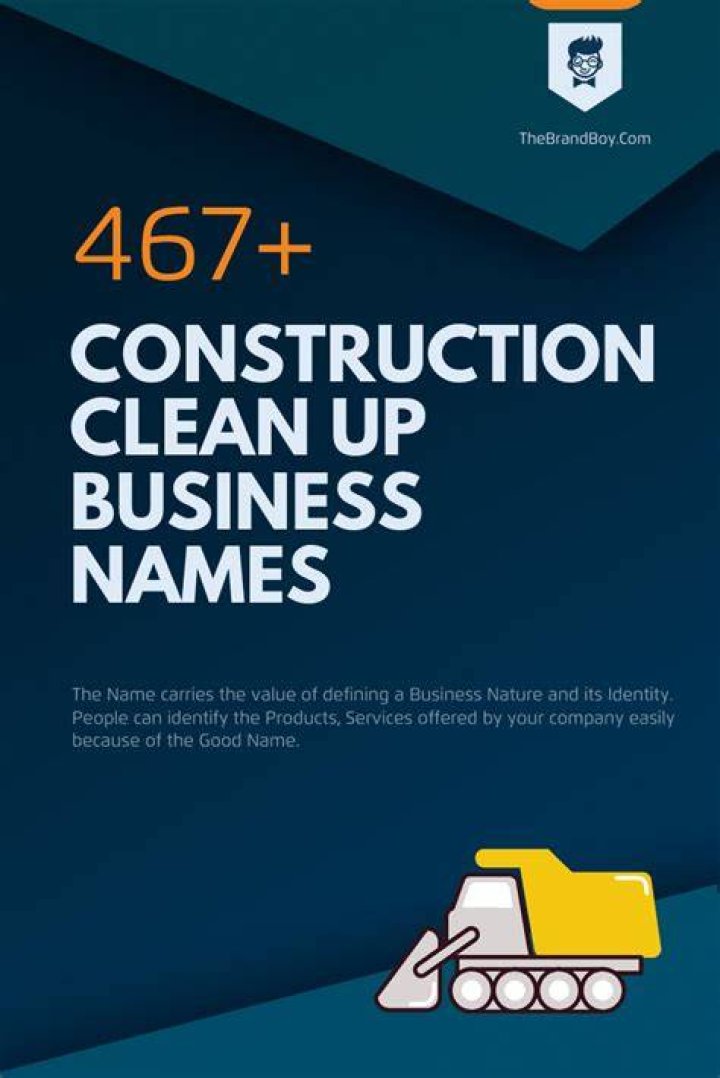 470+ Construction Clean up Business Names Ideas And Domains (Generator