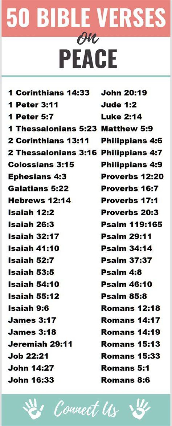 50 Bible Verses About Peace Encouraging Scripture Quotes