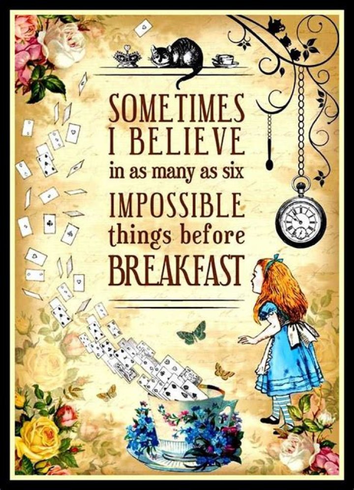 Alice in Wonderland Quote, Before Alice Got to Wonderland She Had to