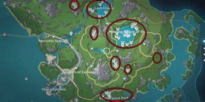 All Lakelight Lily locations in Genshin Impact
