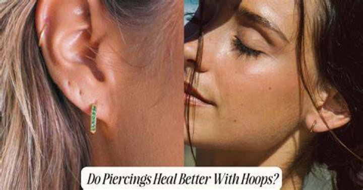 Are hoops or studs better for healing?