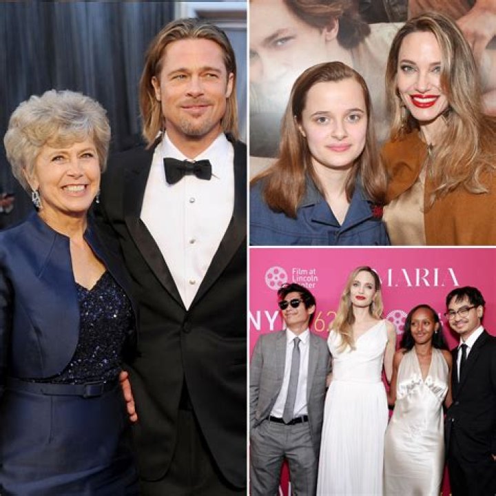 Brad Pitt flies family to Santa Barbara mansion for mom Jane's 80th