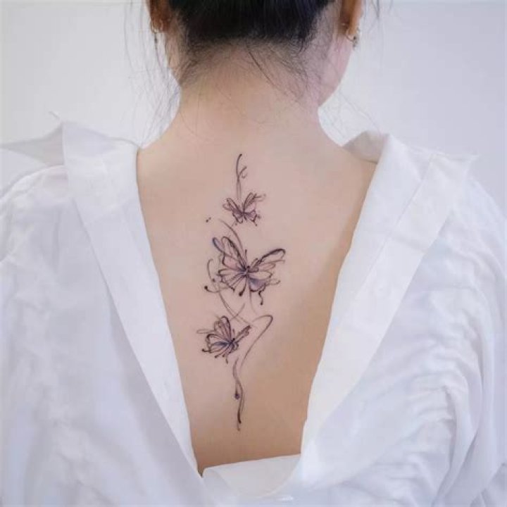 Butterfly Back Tattoos Designs
