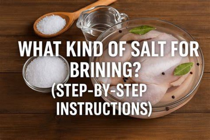 Can I use iodized salt for brining?