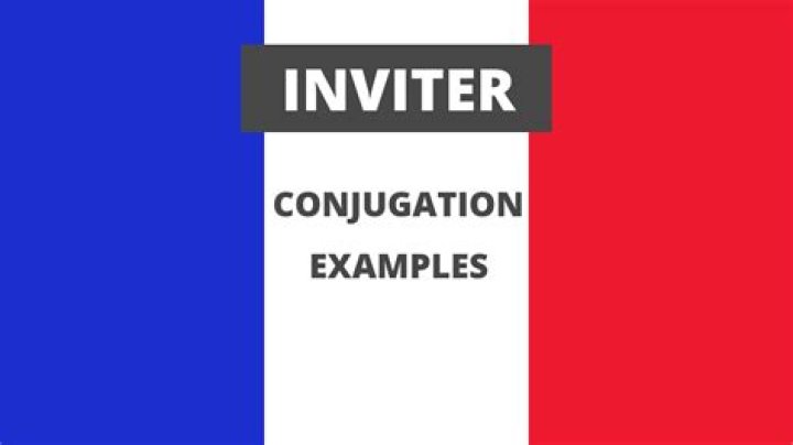 Conjugation Inviter 🔸 French verb in all tenses and forms Conjugate