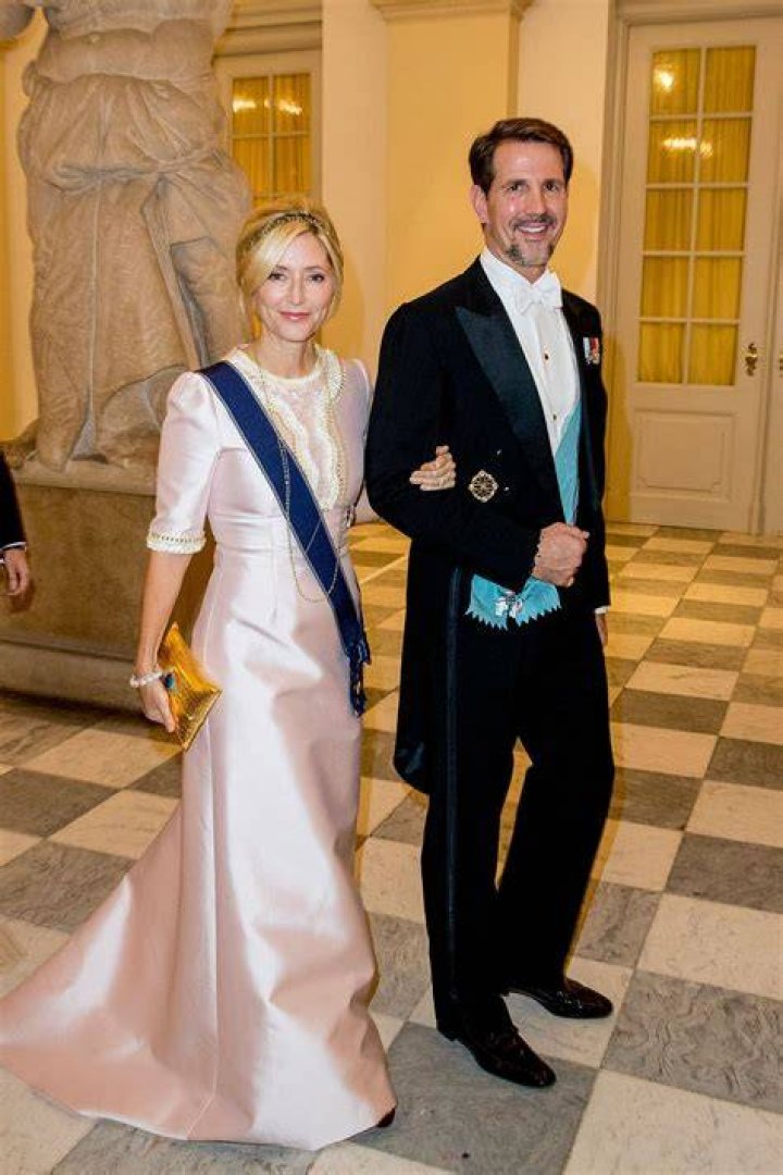 Crown Prince Pavlos and Crown Princess MarieChantal of Greece, with