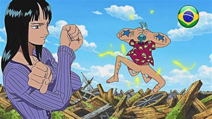 Did Robin grab Franky's balls?