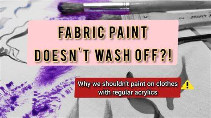 Does fabric paint wash off?