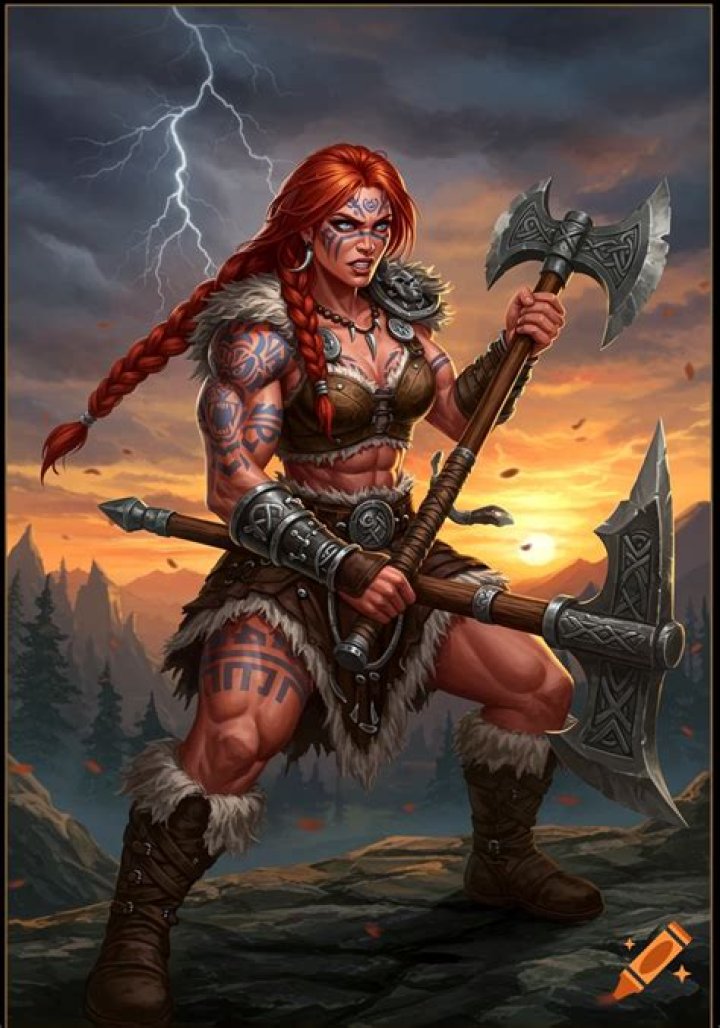 Female Barbarian by vladgheneli on DeviantArt