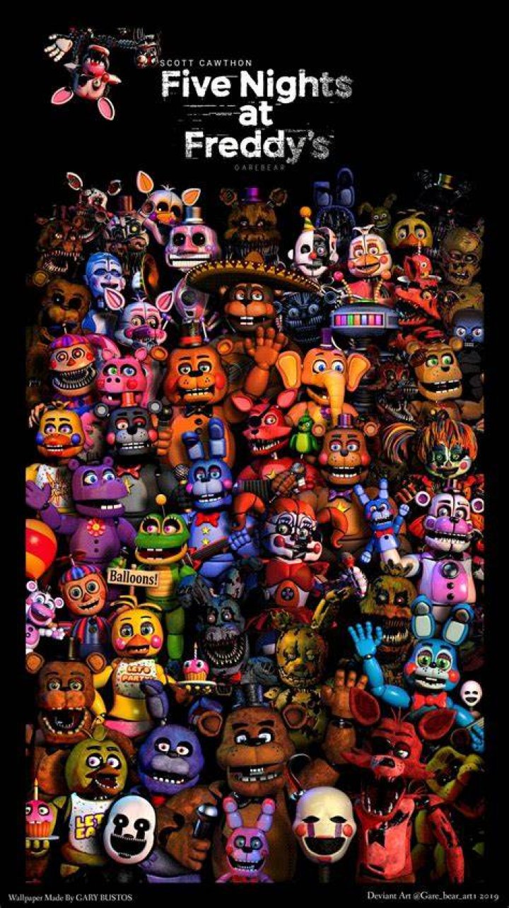 FNAF All Characters Wallpapers Wallpaper Cave