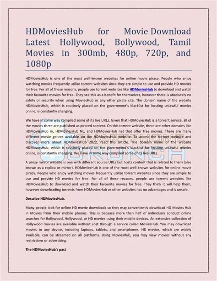 HDMoviesHub 2021 Latest Bollywood 300MB Movies Download