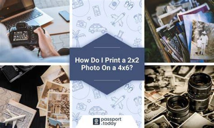 How do I print a 2x2 photo on a 4x6?