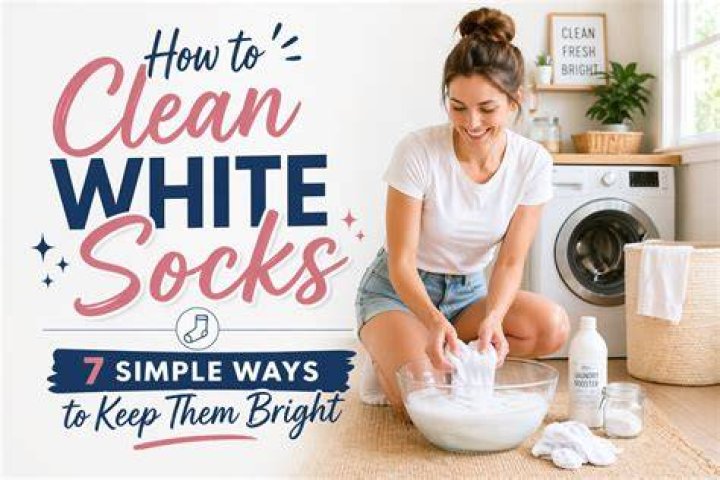 How do you clean white socks with dishwasher tablets?