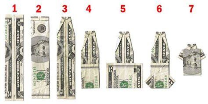 How do you fold a 100 dollar bill?