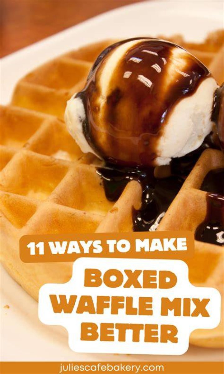How do you make boxed waffle mix better?