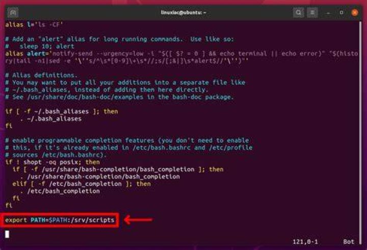 How is PATH set in Linux?