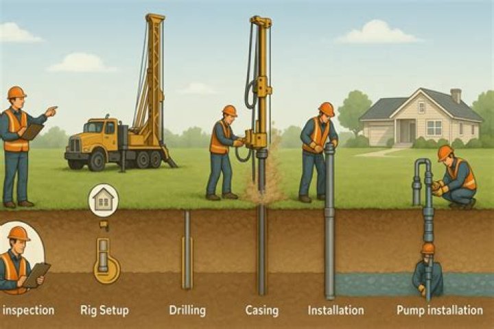 How long does it take to drill a 300 foot well?