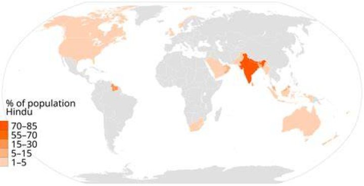 How many Hindus are in Spain?