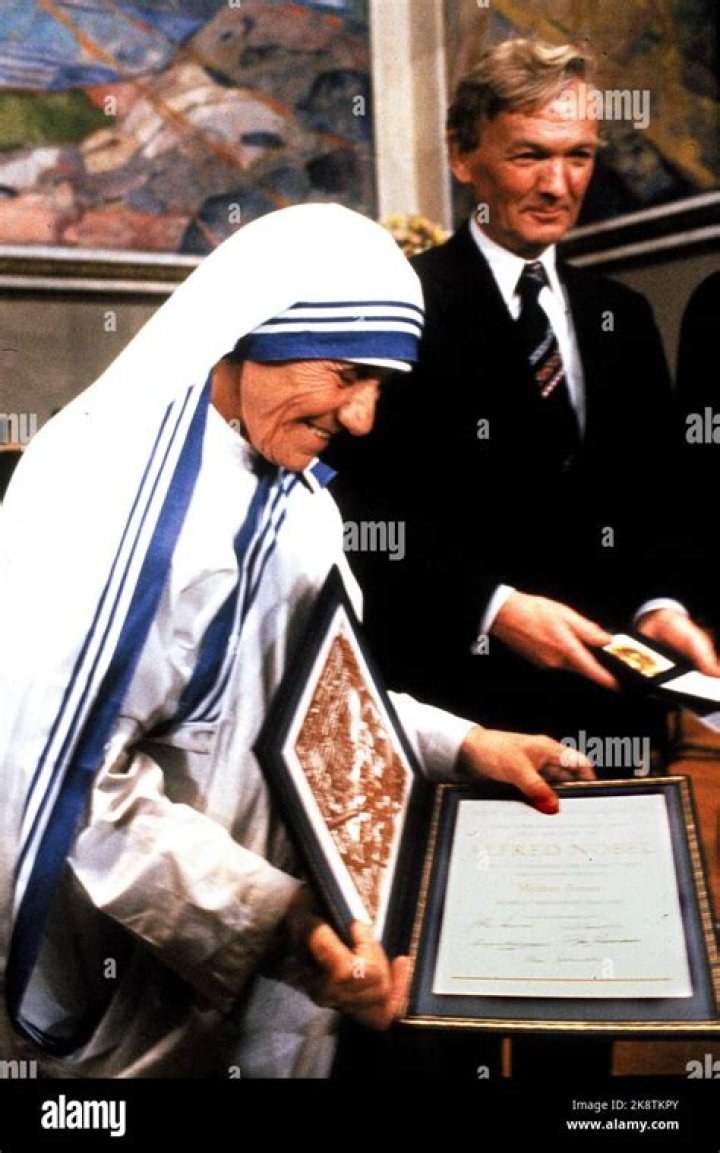 How much money did Mother Teresa get for the Nobel Peace Prize?