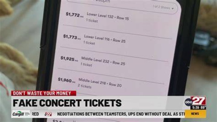 Is selling fake concert tickets illegal?