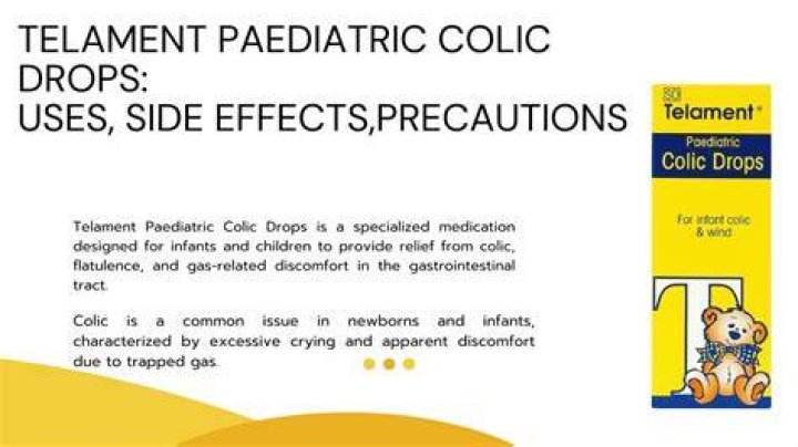 Is there any side effects of colic drops?