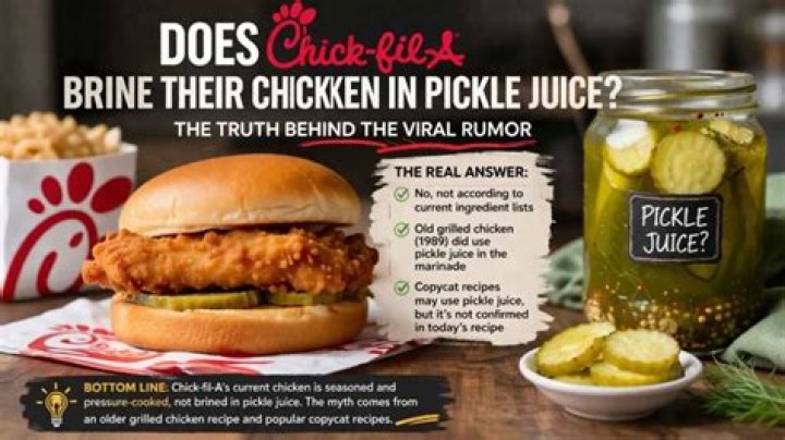 Is there pickle juice in Chick-fil-A chicken?