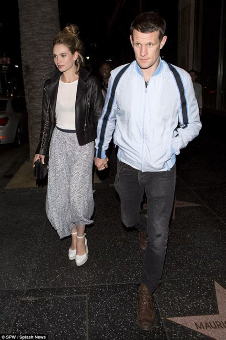 Lily James with boyfriend out in New York City 20 GotCeleb