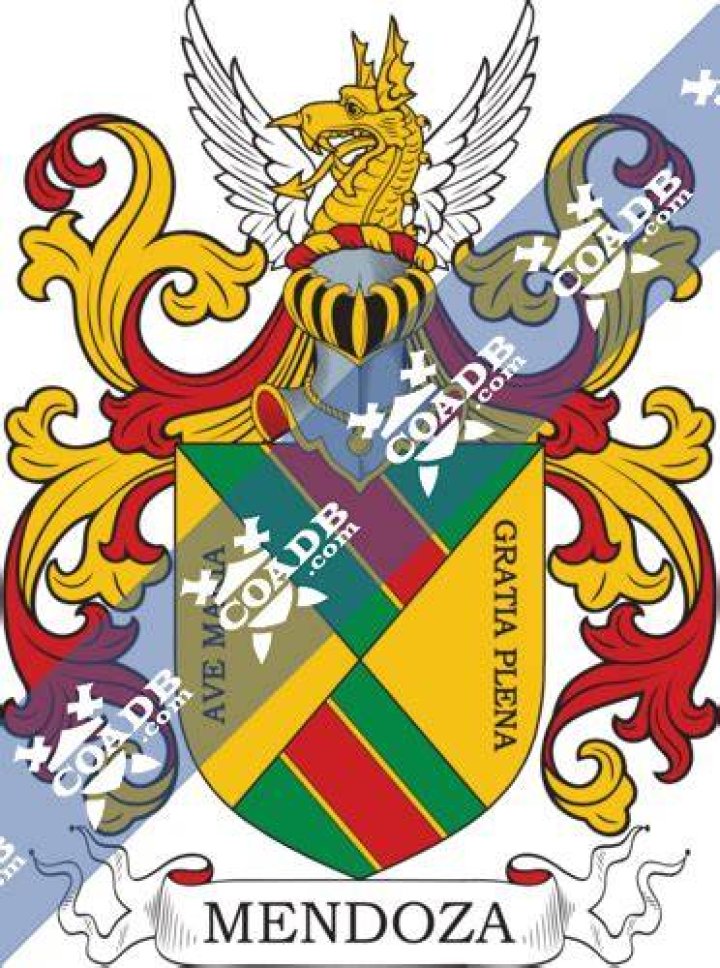 Mendoza Coat of arms, Last name Origin, Heraldry, genealogy