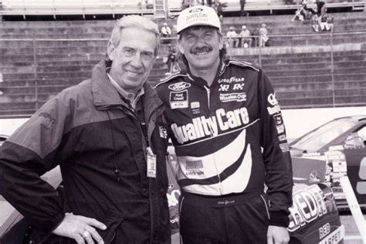 Ned Jarrett (left) and son Dale Jarrett. Fatherson duos in NASCAR