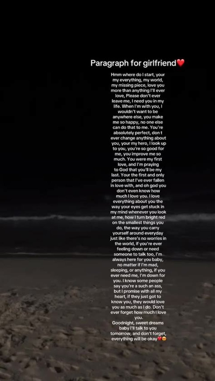Paragraphs For Your Girlfriend To Make Her Happy Tbh Paragraph For