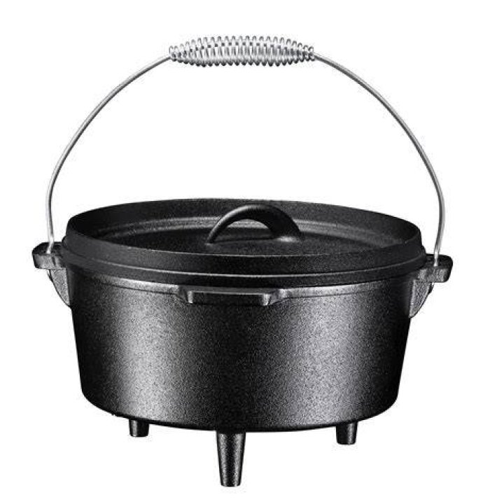 Picture Dutch Oven 3 Legged Cast Iron Small Dutch Oven W/lid 3 Footed