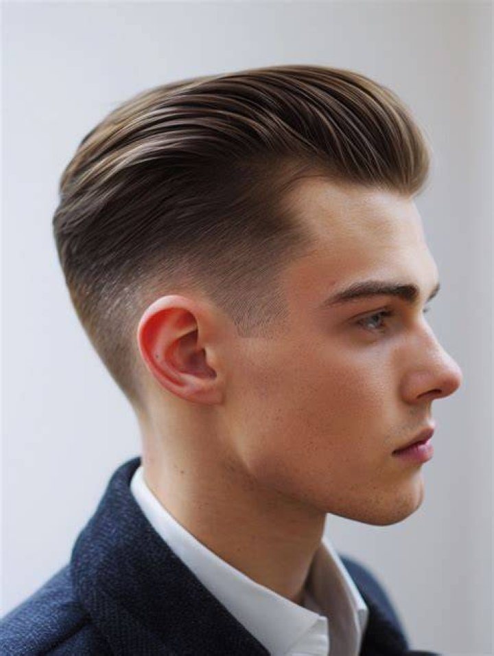 Pin on Slicked hair men