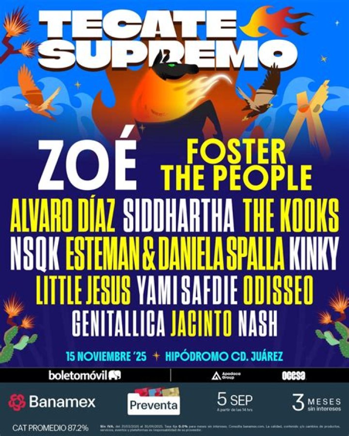 Tecate Supremo Festival Lineup, Dates and Location