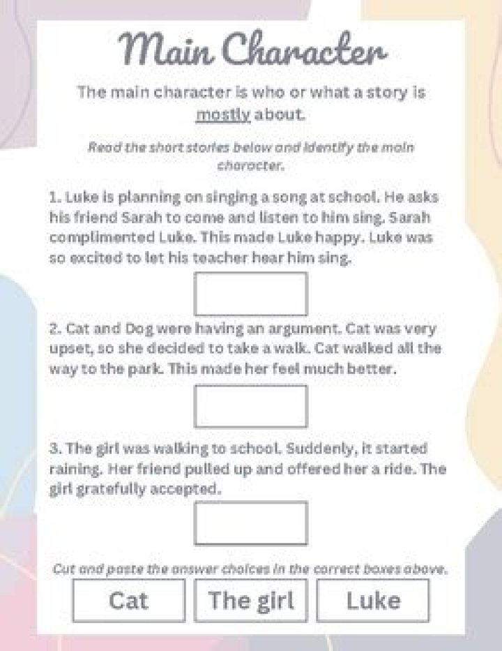 The Ultimate Guide To Identifying The Main Characters In Your Favorite Stories