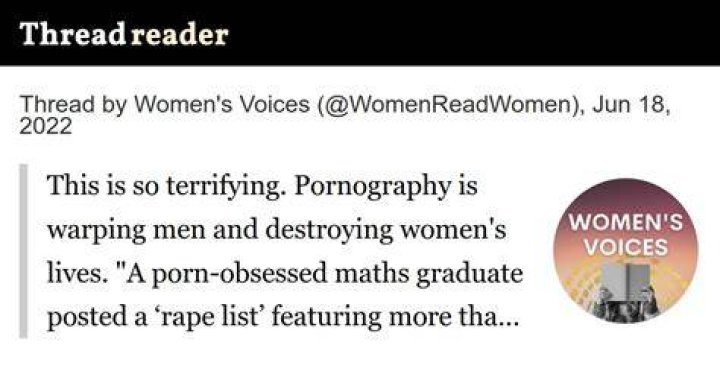 Thread by WomenReadWomen on Thread Reader App Thread Reader App