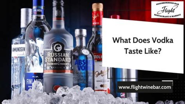What does vodka taste like?