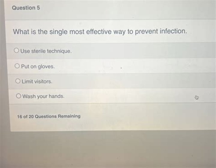 What is the single effective most effective way to prevent infections?