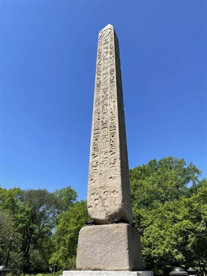 What is written on Cleopatra's Needle?