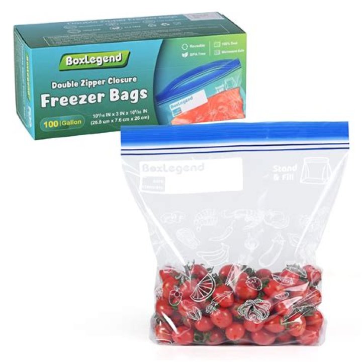 What size do freezer bags come in?