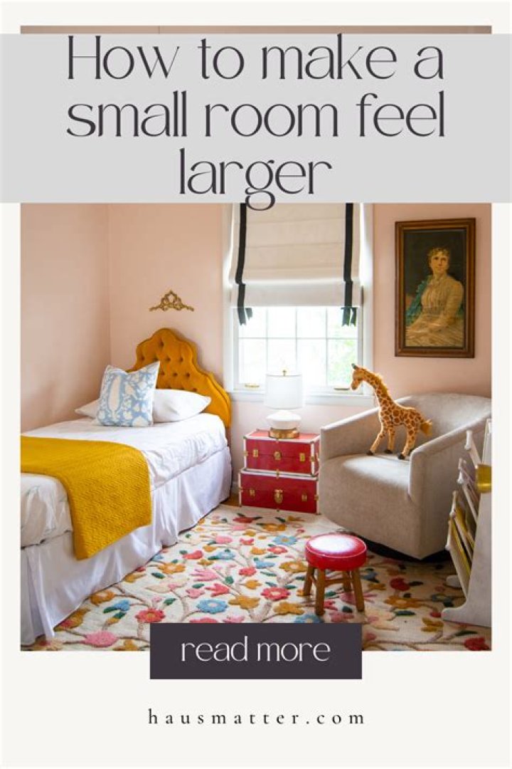 Which of the following would help a small room feel larger?