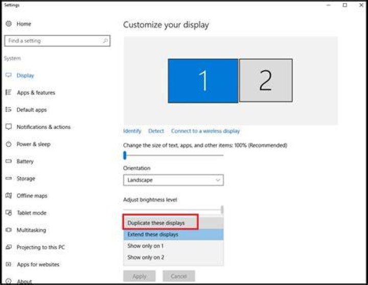 Why can I duplicate but not extend display?